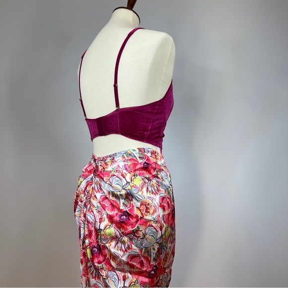 Ruched Floral Midi Skirt - Picture 8 of 16